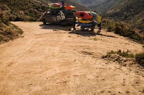 Parken weit oberhalb vom Einstieg