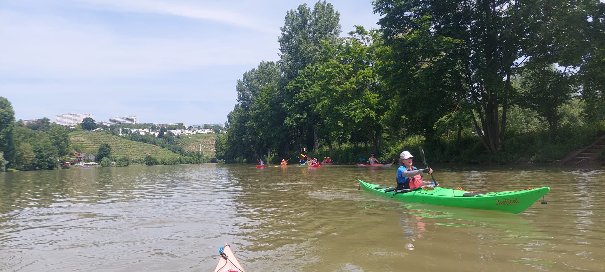 Tour auf dem Neckar bei Stuttgart