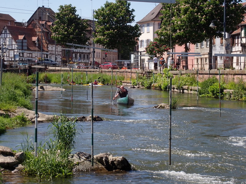 Auf dem Wildwasserkanal in Selestat
