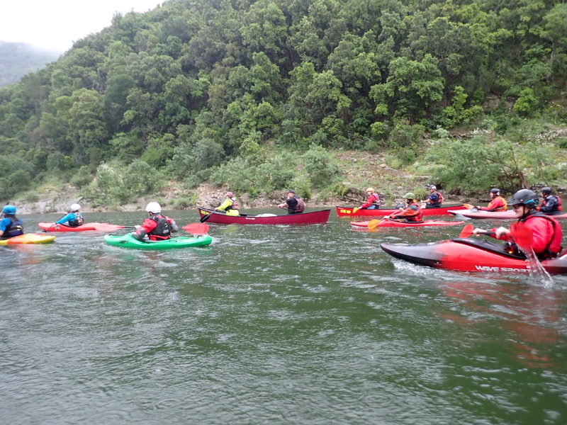 30 km Ardeche-Schlucht bei Regen