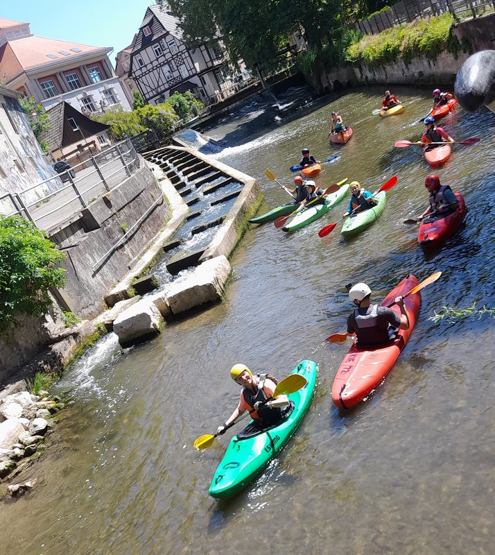 Mit dem Kajak durch Esslingens Kanäle