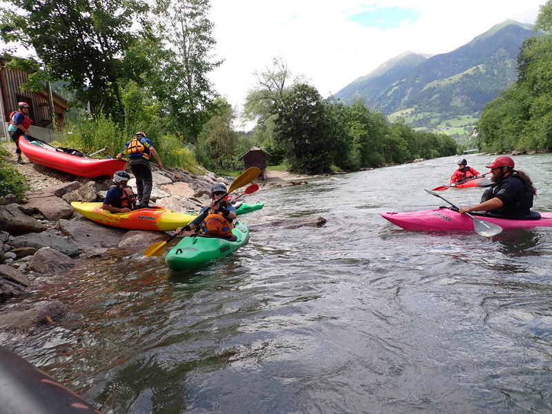 Ausstieg am Campingplatz an der Möll